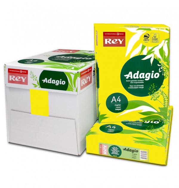 Adagio A4 Yellow Card 160 gsm Box YE160A4AD
