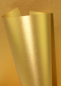 Pearlescent 125gsm Sirio Aurum Gold Paper Rolled
