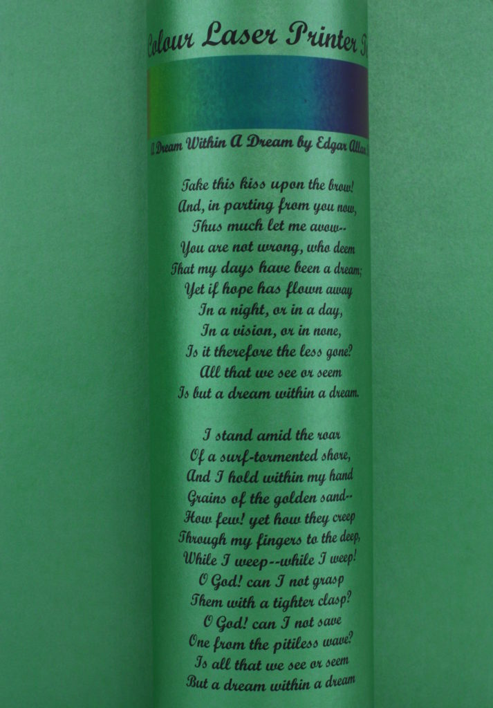 Pearlescent Card 270gsm Emerald Green WL Coller Ltd