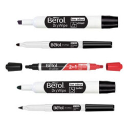 Berol DryWipe Marker Pen Set