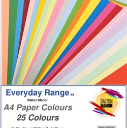 4507 Dalton Manor Mixed Coloured Paper 125 Pack