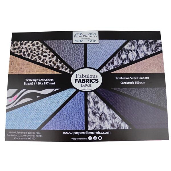 (250G) A3 PAPERDIENAMICS FABULOUS FABRICS BOTTLE BOX PK24