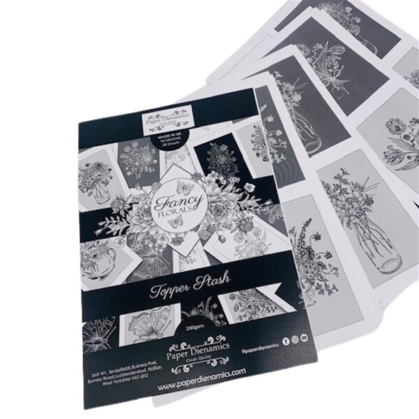 (250G) A4 PAPERDIENAMICS FANCY FLORALS TOPPER COLLECTION PK20