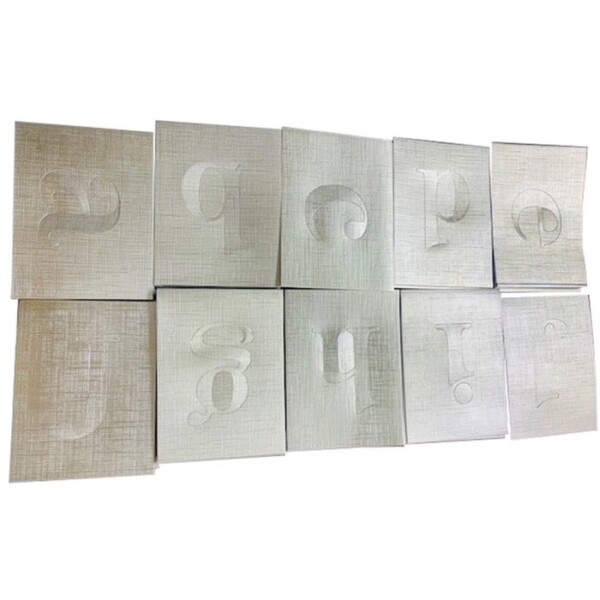 (300G) 130X97 PAPERDIENAMICS DIE CUT ALPHABET COLLECTION PK54