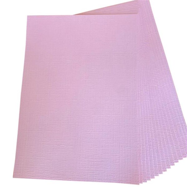 (230G) A4 PERGRAPHICA ADORABLE PINK LINEN EMBOSSED PK20