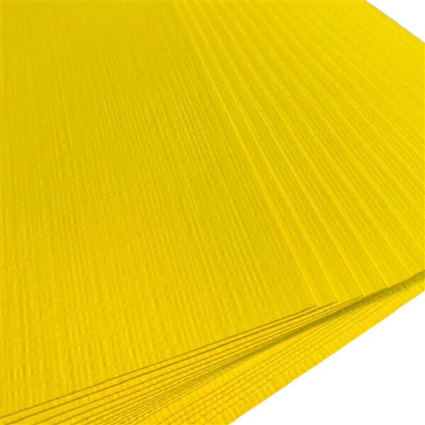 (230G) A4 PERGRAPHICA SMILING YELLOW LINEN EMBOSSED PK20