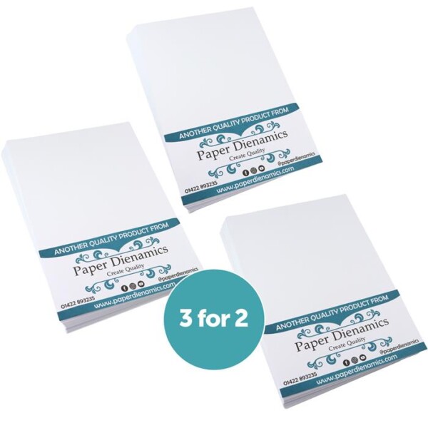 (160G/250G/350G) A4 PAPERDIENAMICS PURE WHITE UNCOATED MULTIBUY PK210